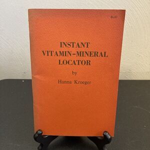 Instant Vitamin - Mineral Locator by Hanna‎ Kroeger, Good Book